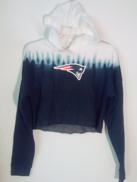 NFL Teen Apparel Tops - New England Patriots Tie-Dye Hoodie Sweatshirt Teen Medium 7 9 Junior NWT $39